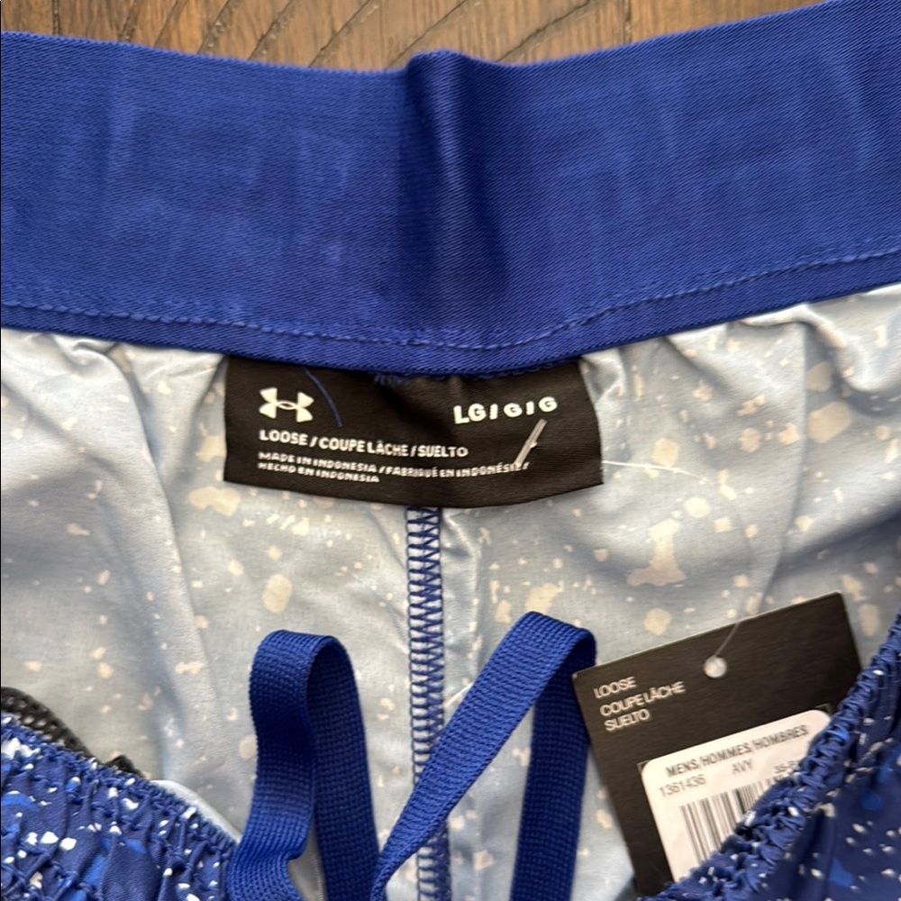 Under Armour Speckled Blue Shorts 7” Men’s Size Large - Picture 5 of 8